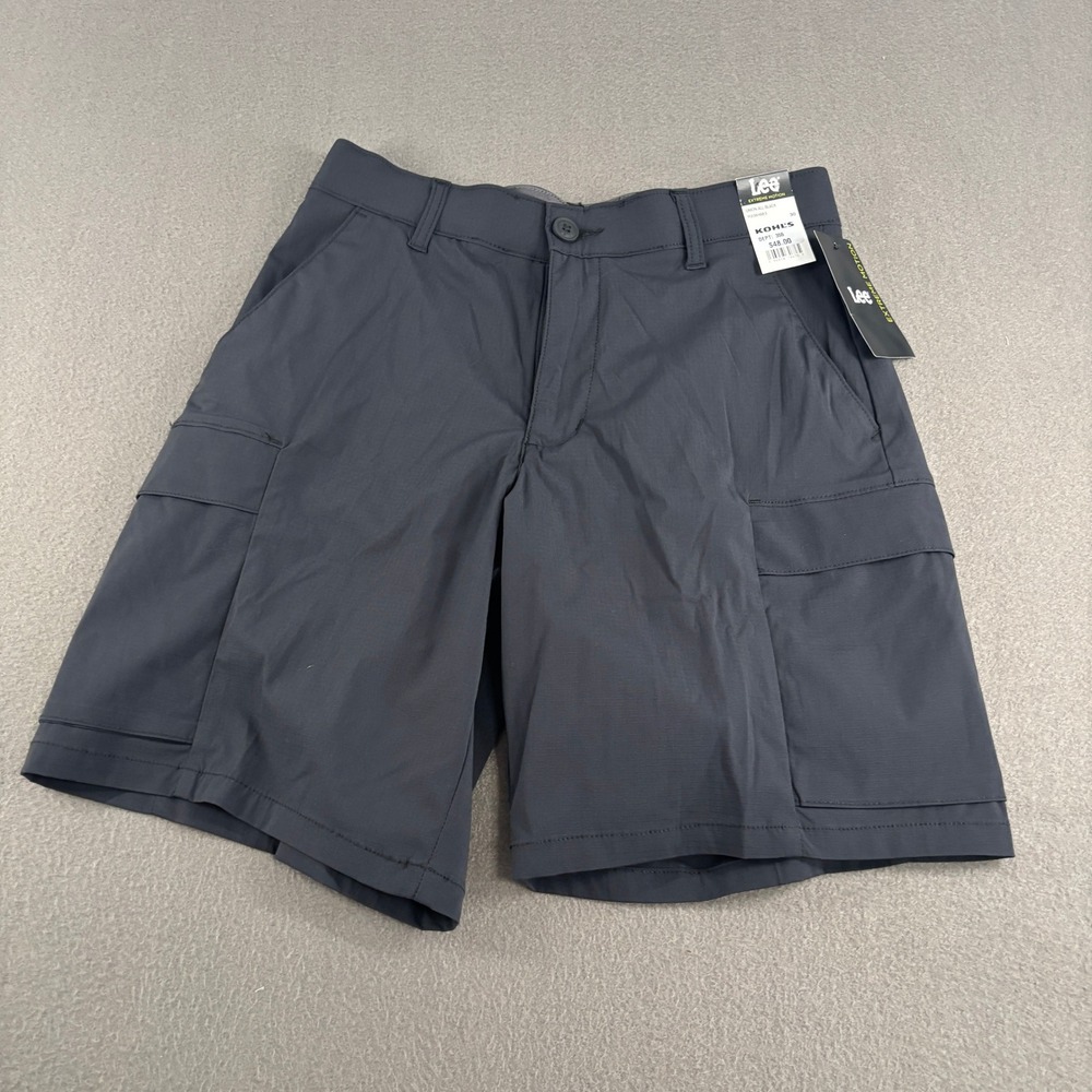 Lee Extreme Motion Cargo Shorts Mens Size 30 Black Active 112361683
